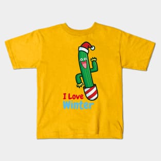 I love winter Kids T-Shirt